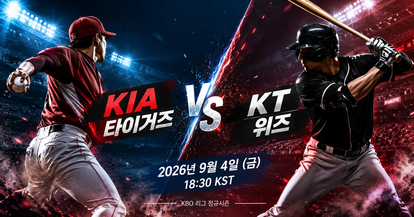 1-KIA 타이거즈 vs KT 위즈 대각선선수대결