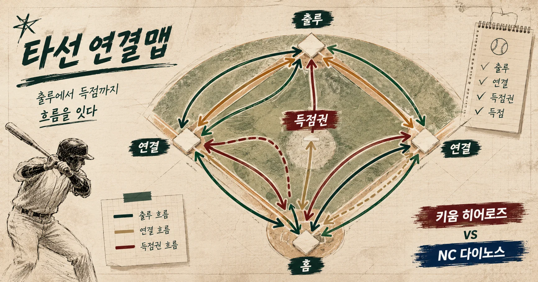 2-키움 히어로즈 vs NC 다이노스 타선연결맵