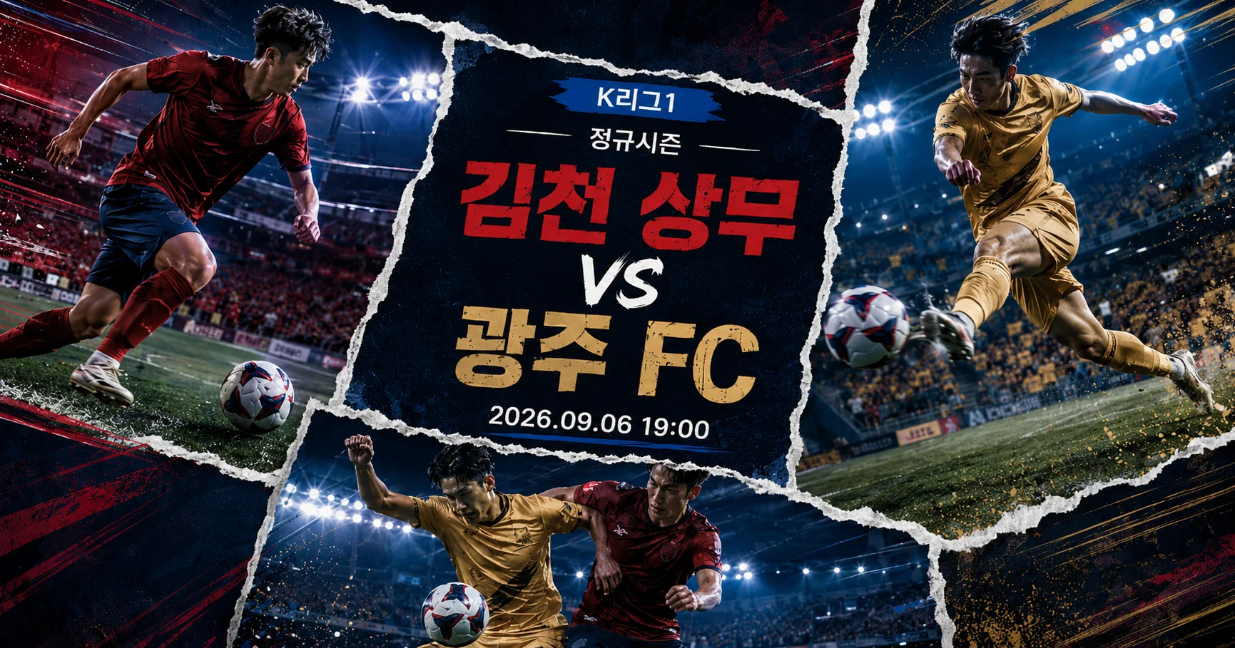 1-광주 FC vs 김천 상무 액션콜라주
