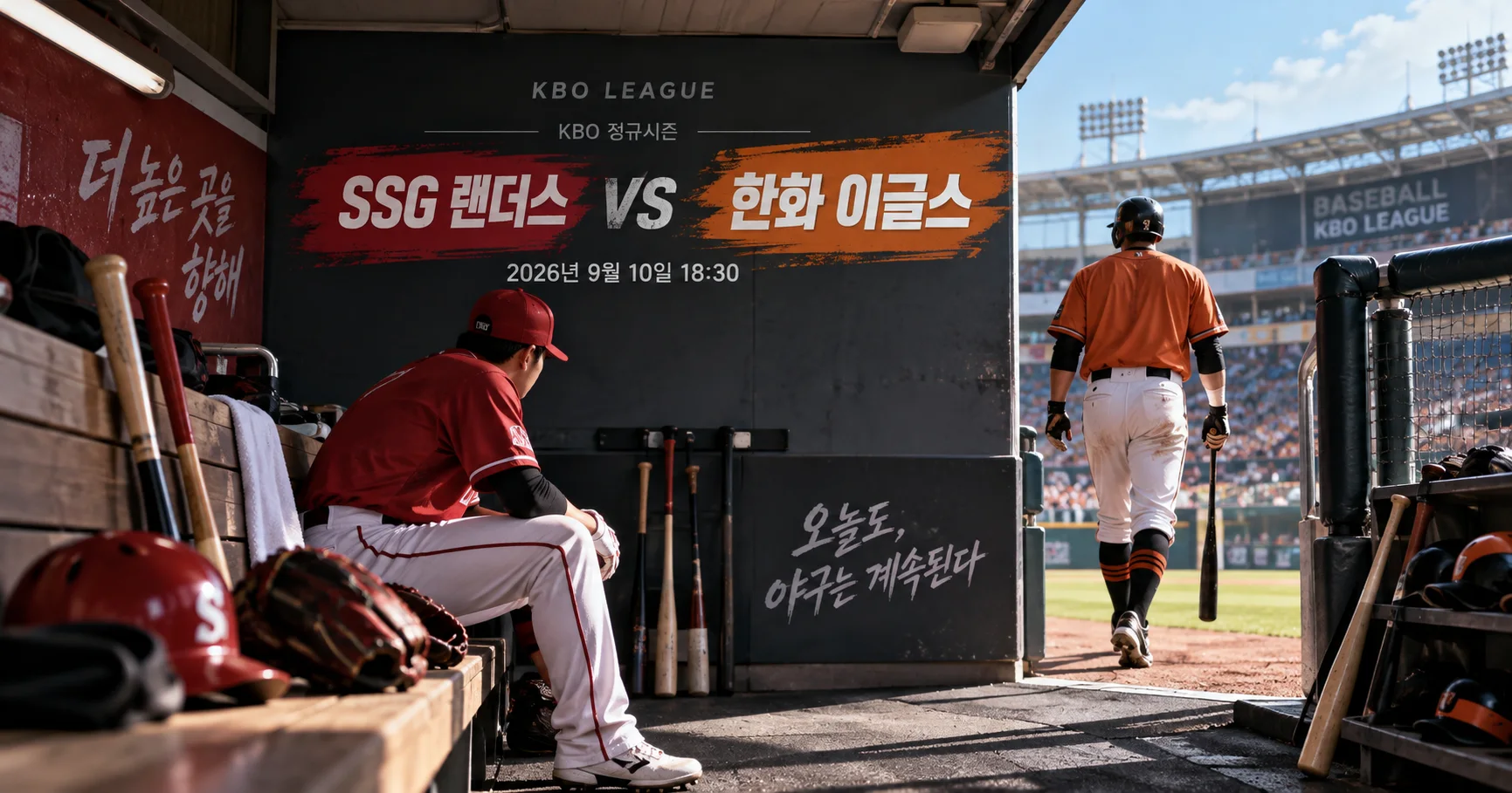 1-SSG 랜더스 vs 한화 이글스 더그아웃프리뷰