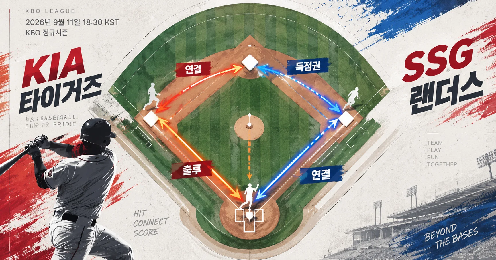 2-KIA 타이거즈 vs SSG 랜더스 타선연결맵