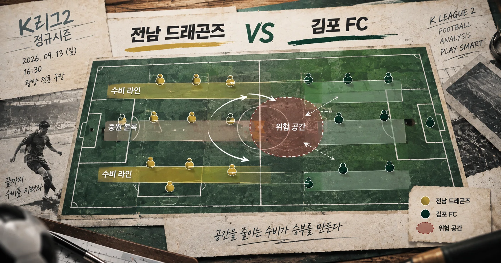 2-김포 FC vs 전남 드래곤즈 수비블록분석
