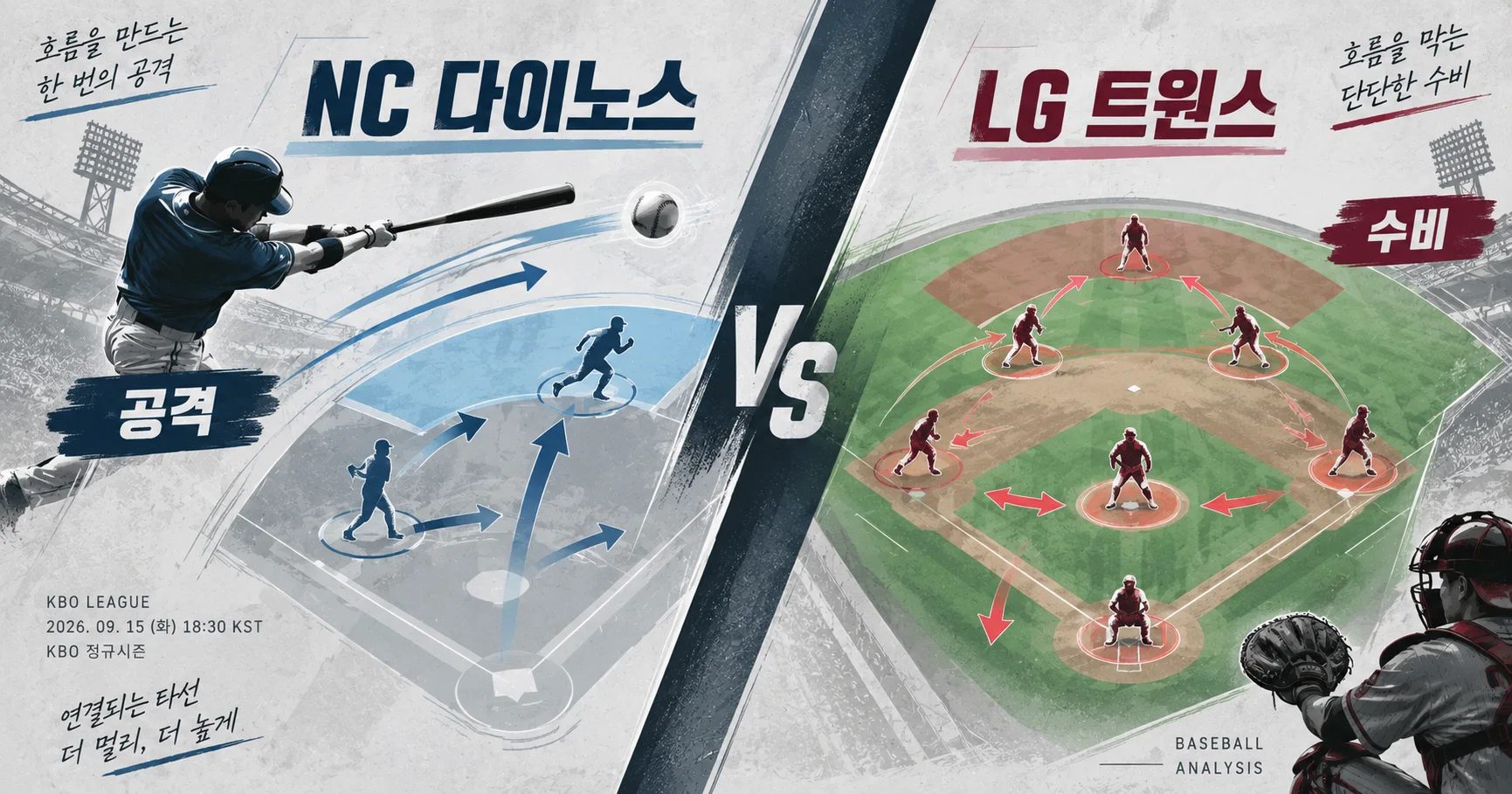 2-NC 다이노스 vs LG 트윈스 공격수비분할분석