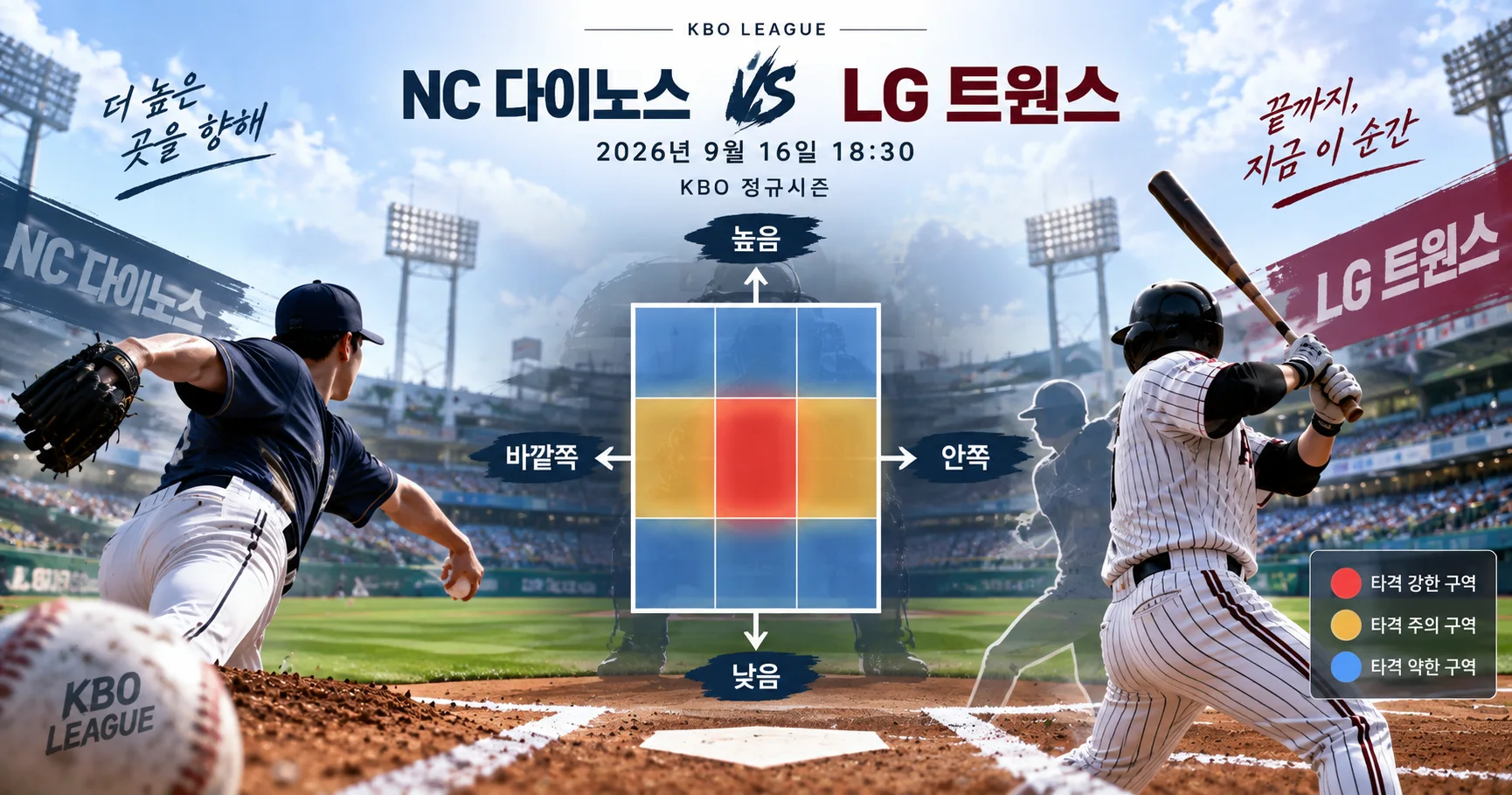 2-NC 다이노스 vs LG 트윈스 투구존맵