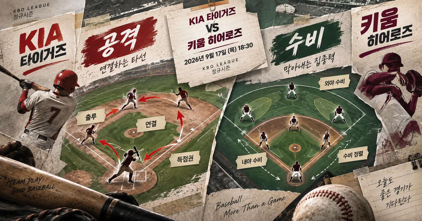 2-KIA 타이거즈 vs 키움 히어로즈 공격수비분할분석