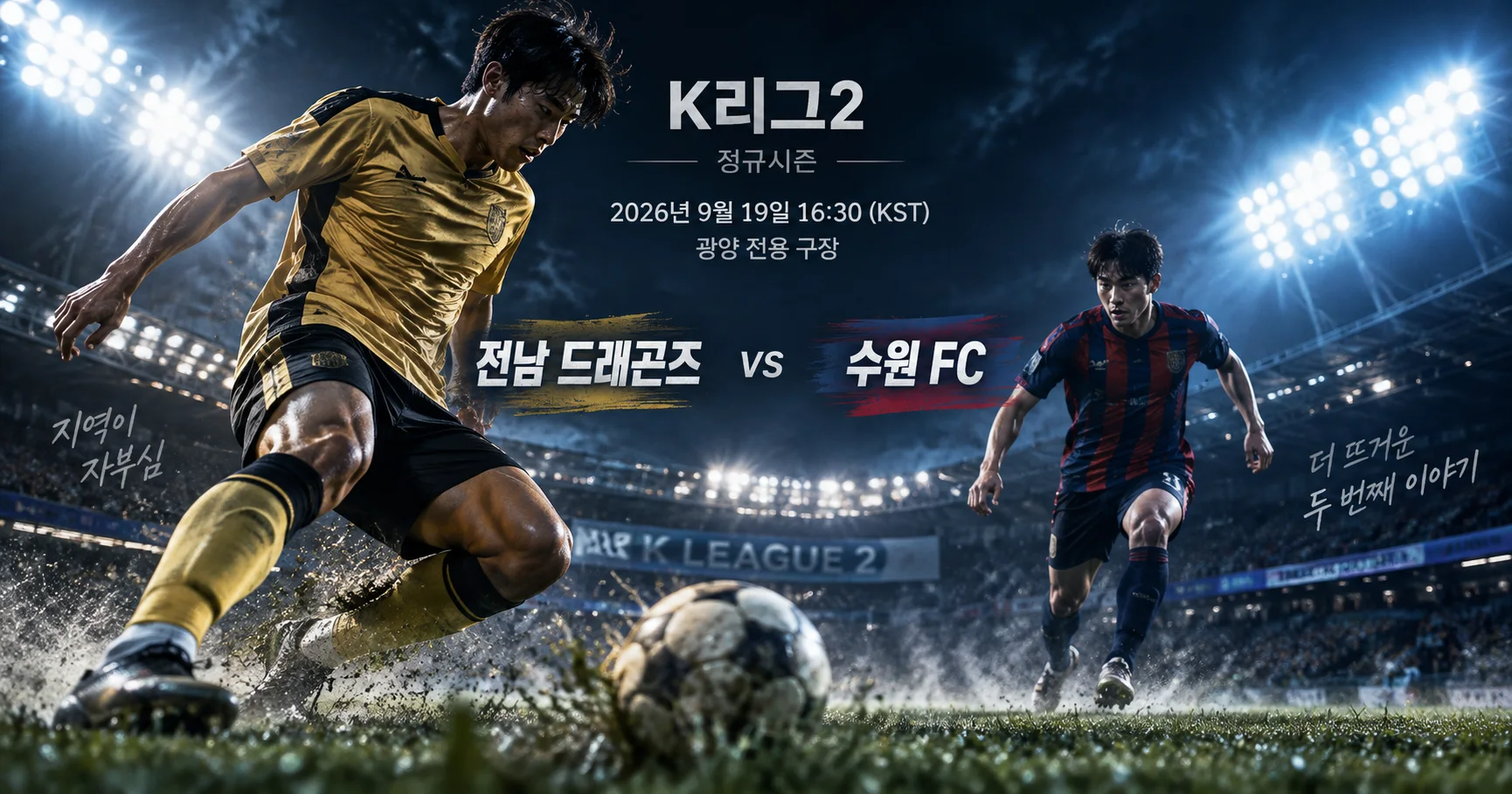1-수원 FC vs 전남 드래곤즈 플러드라이트매치업