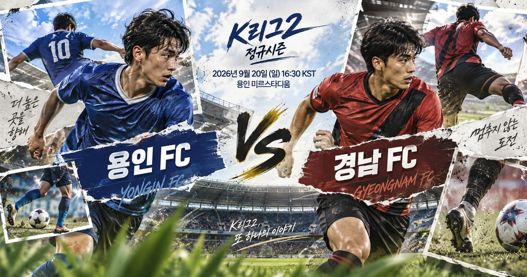 1-경남 FC vs 용인 FC 액션콜라주