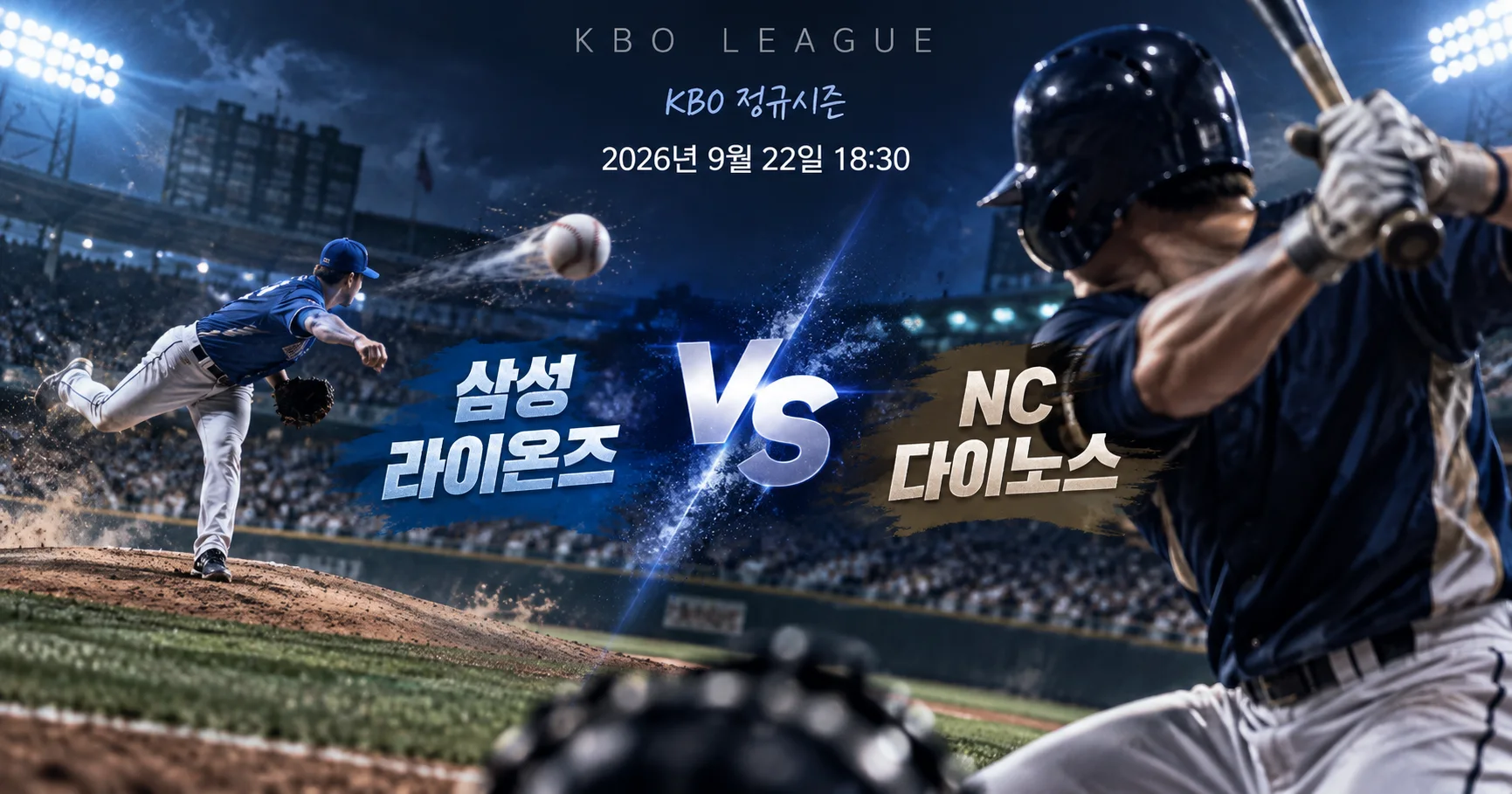 1-삼성 라이온즈 vs NC 다이노스 투수타자대결