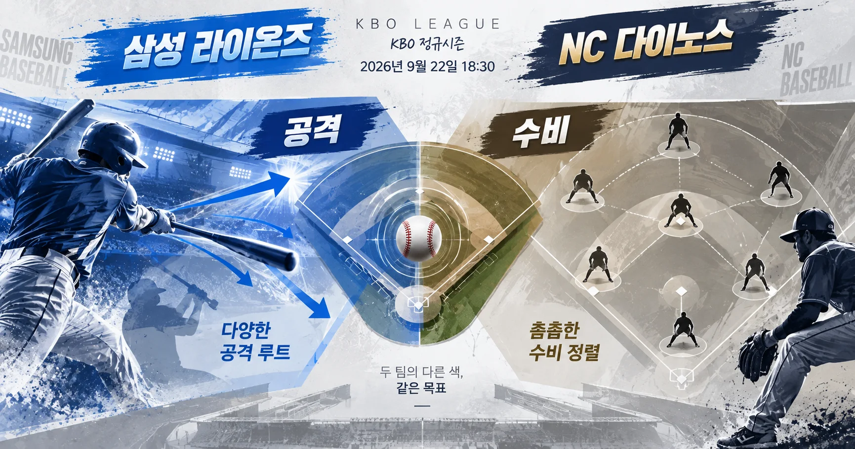 2-삼성 라이온즈 vs NC 다이노스 공격수비분할분석