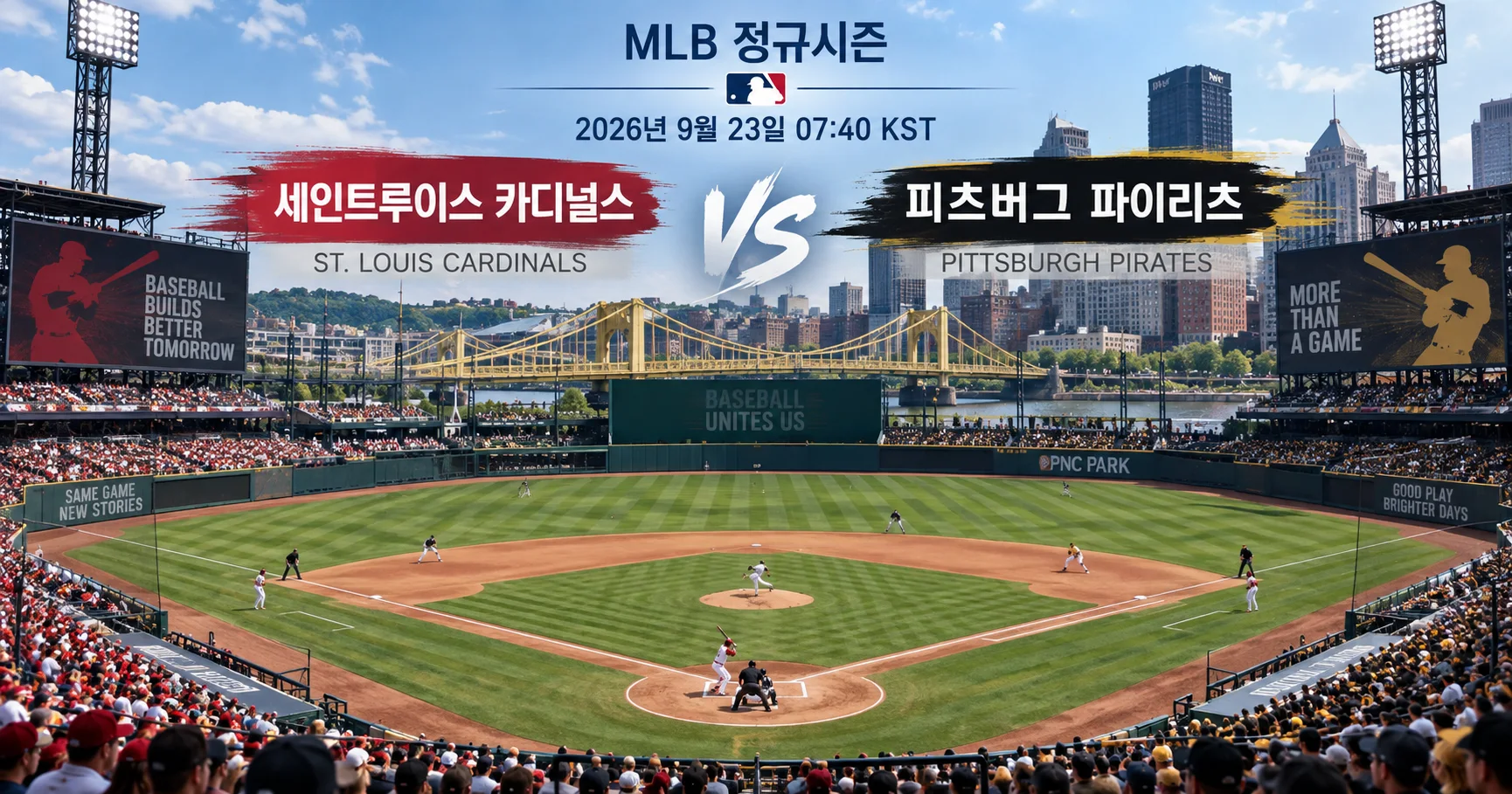 1-St. Louis Cardinals vs Pittsburgh Pirates 다이아몬드뷰