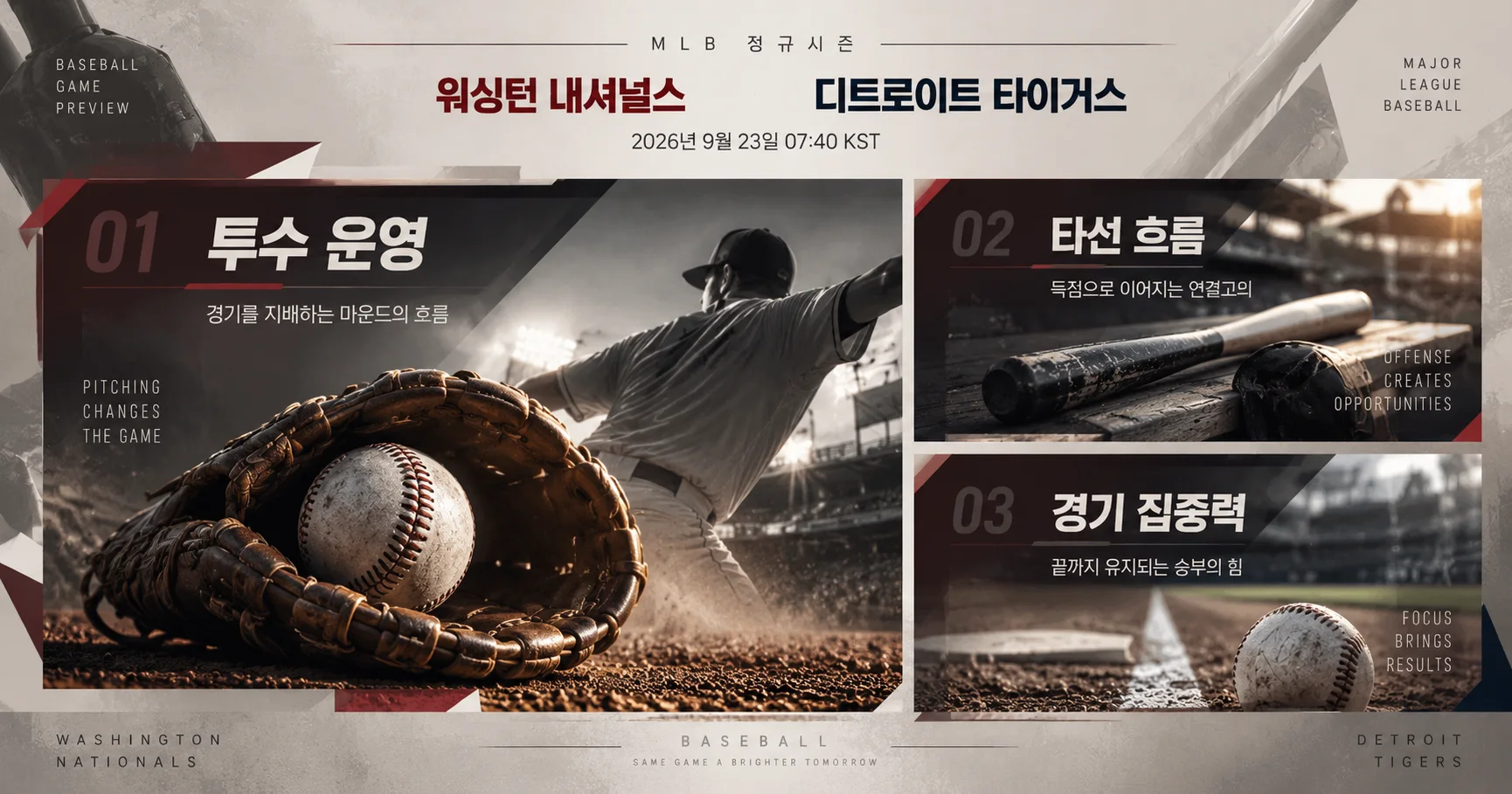 2-Washington Nationals vs Detroit Tigers 핵심변수카드