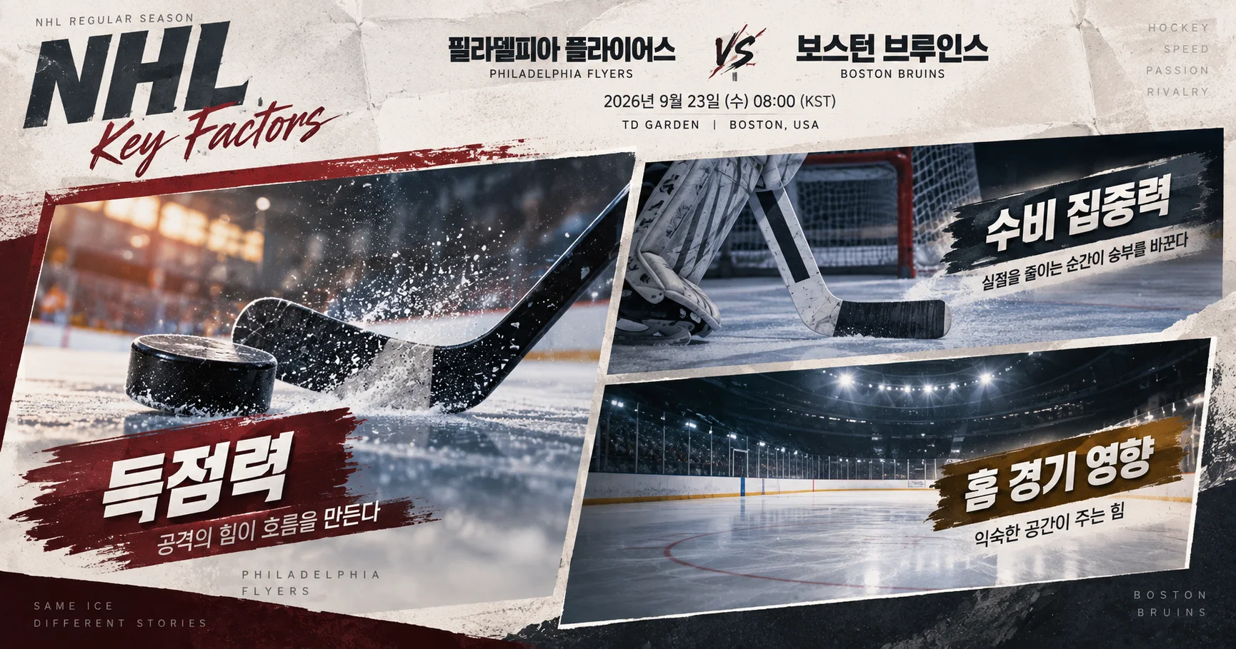 2-Philadelphia Flyers vs Boston Bruins 핵심변수카드