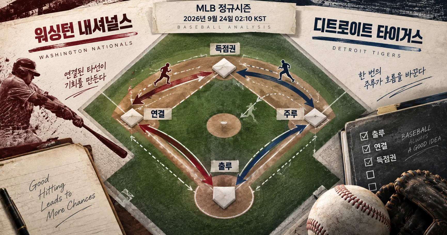 2-Washington Nationals vs Detroit Tigers 타선연결맵