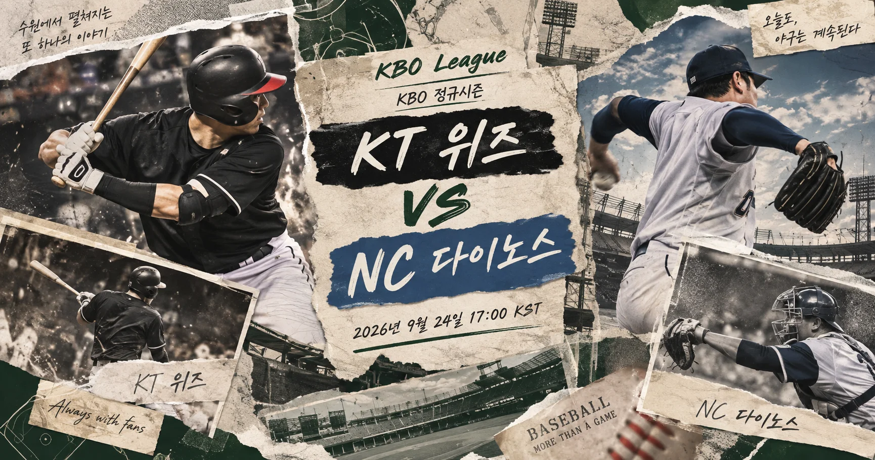 1-KT 위즈 vs NC 다이노스 액션콜라주