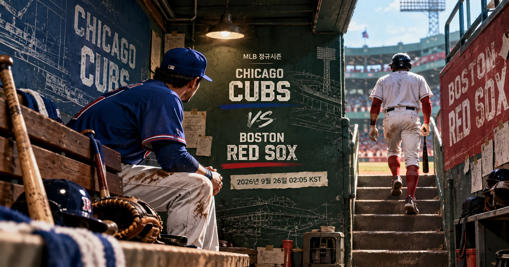 1-Chicago Cubs vs Boston Red Sox 더그아웃프리뷰