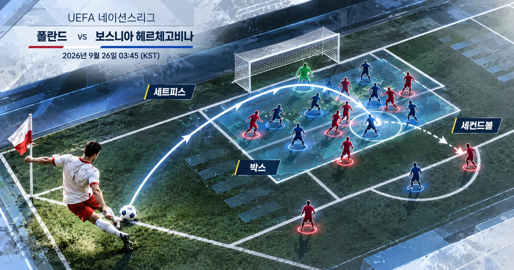 2-Bosnia-Herzegovina vs Poland 세트피스보드