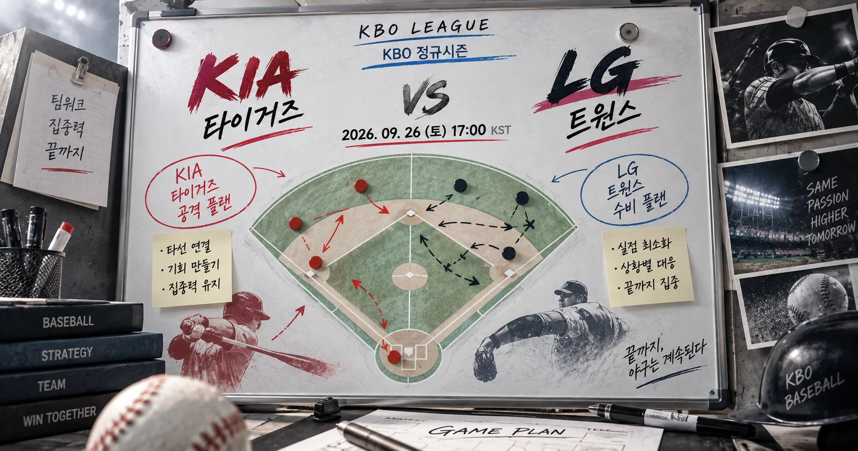 2-KIA 타이거즈 vs LG 트윈스 전술화이트보드