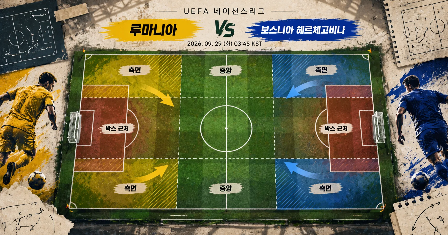 2-Bosnia-Herzegovina vs Romania 피치존맵
