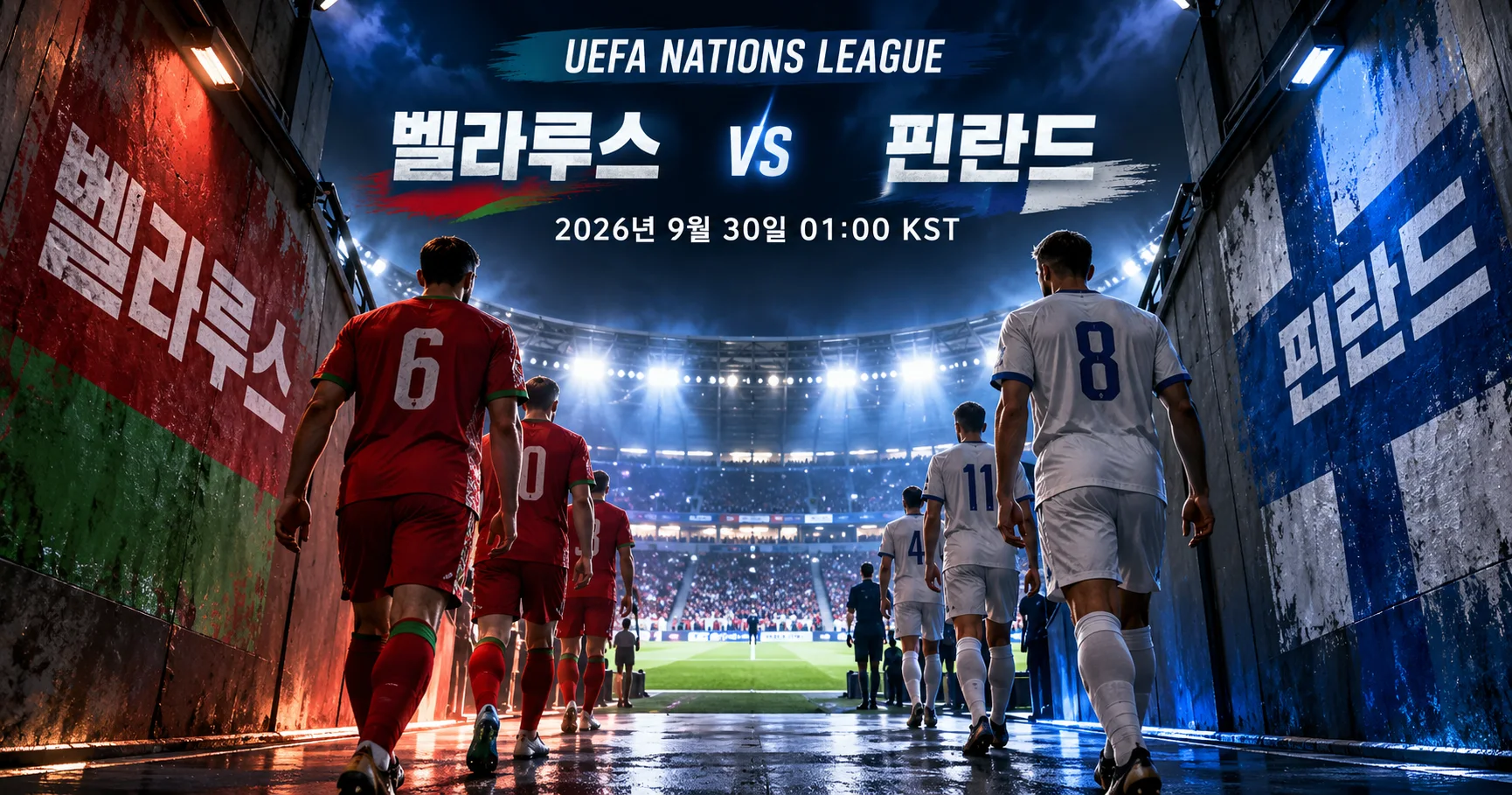 1-Belarus vs 핀란드 터널입장매치업