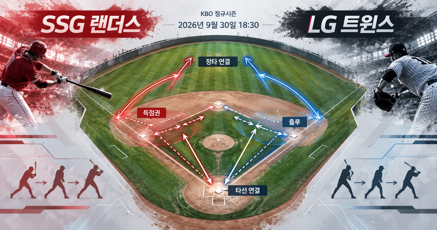 2-SSG 랜더스 vs LG 트윈스 타선연결맵