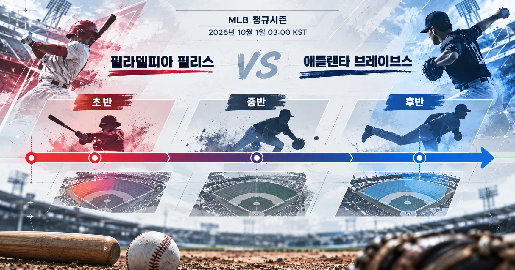 2-Philadelphia Phillies vs Atlanta Braves 경기흐름타임라인