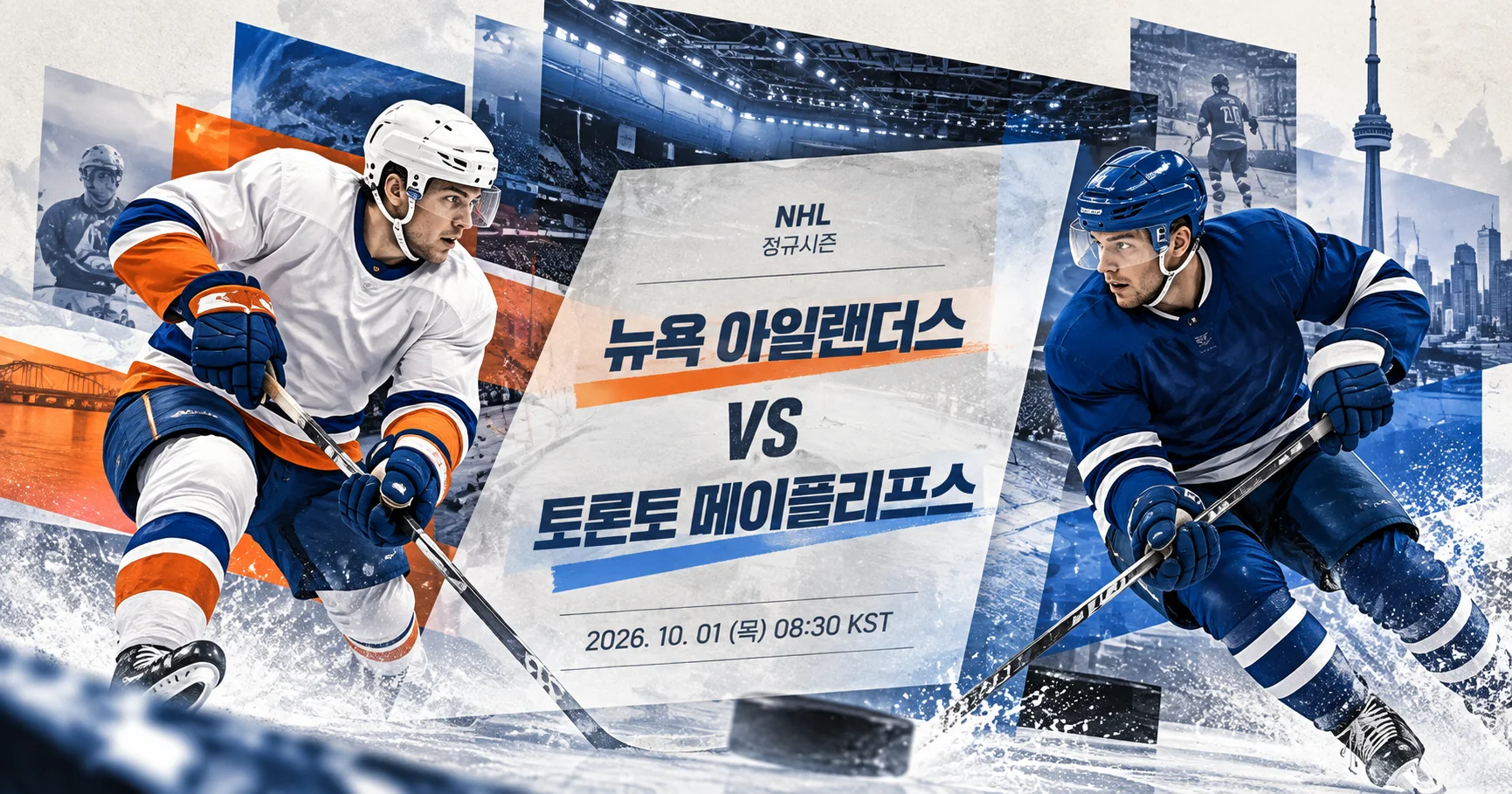 1-New York Islanders vs Toronto Maple Leafs 입체레이어프리뷰