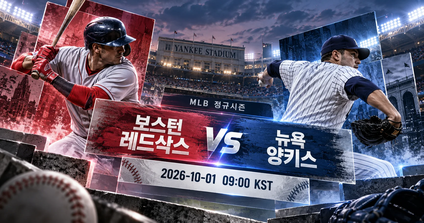 1-Boston Red Sox vs New York Yankees 입체레이어프리뷰