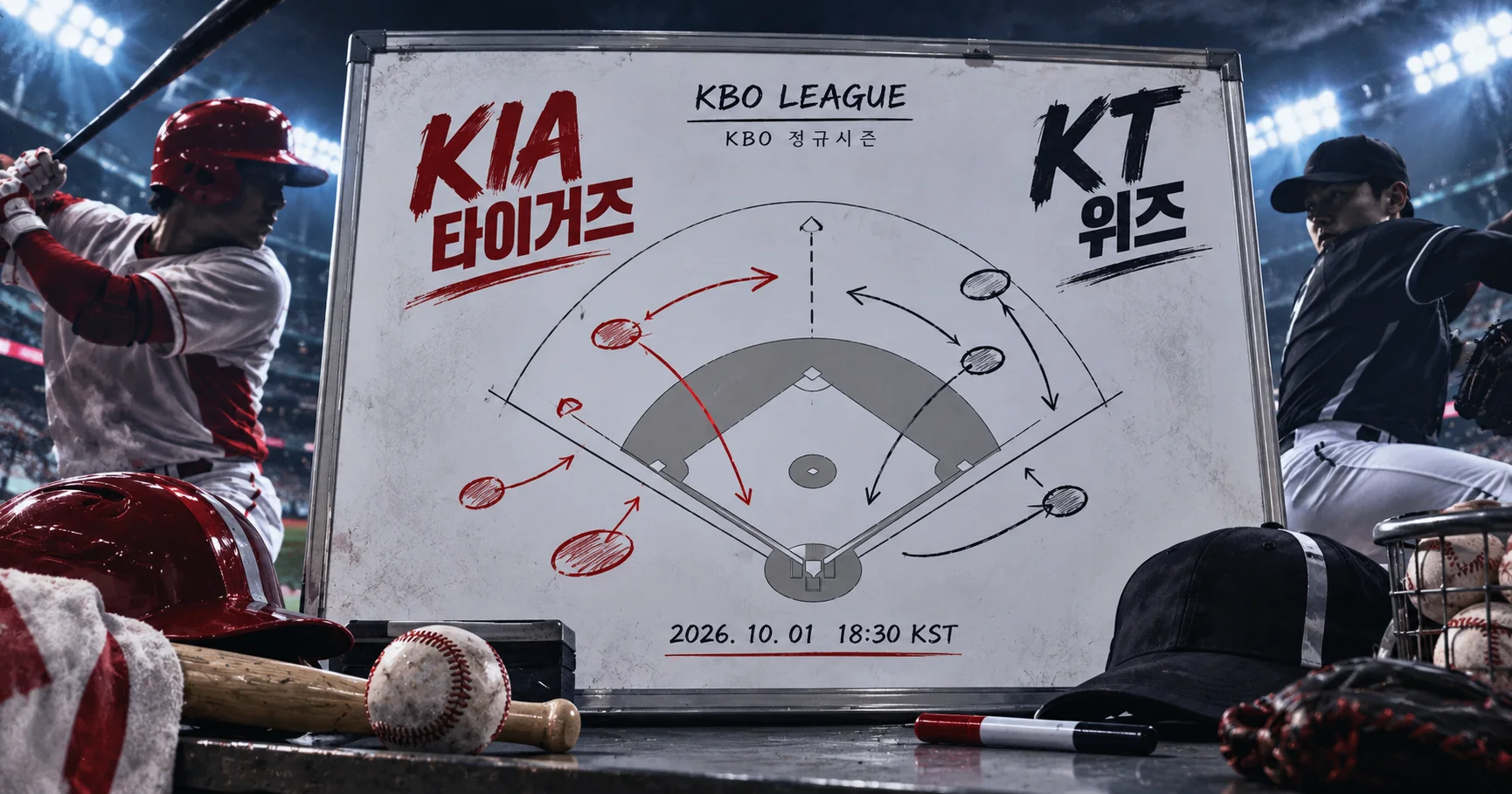 2-KIA 타이거즈 vs KT 위즈 전술화이트보드