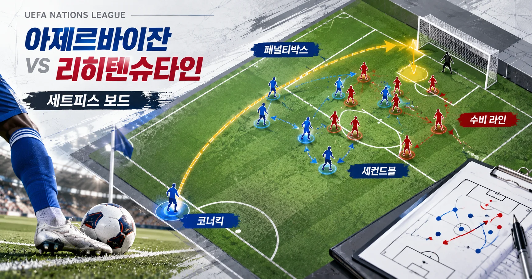 2-Liechtenstein vs Azerbaijan 세트피스보드