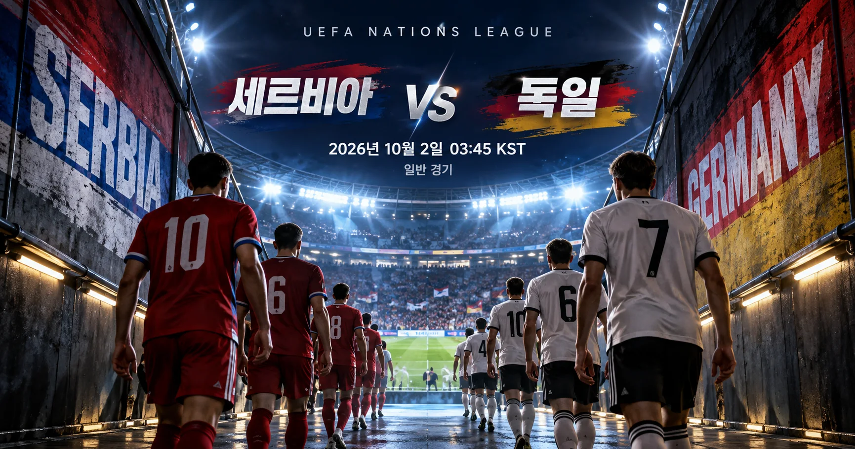1-Serbia vs 독일 터널입장매치업
