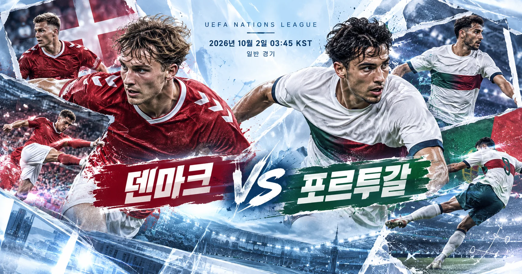 1-포르투갈 vs Denmark 액션콜라주