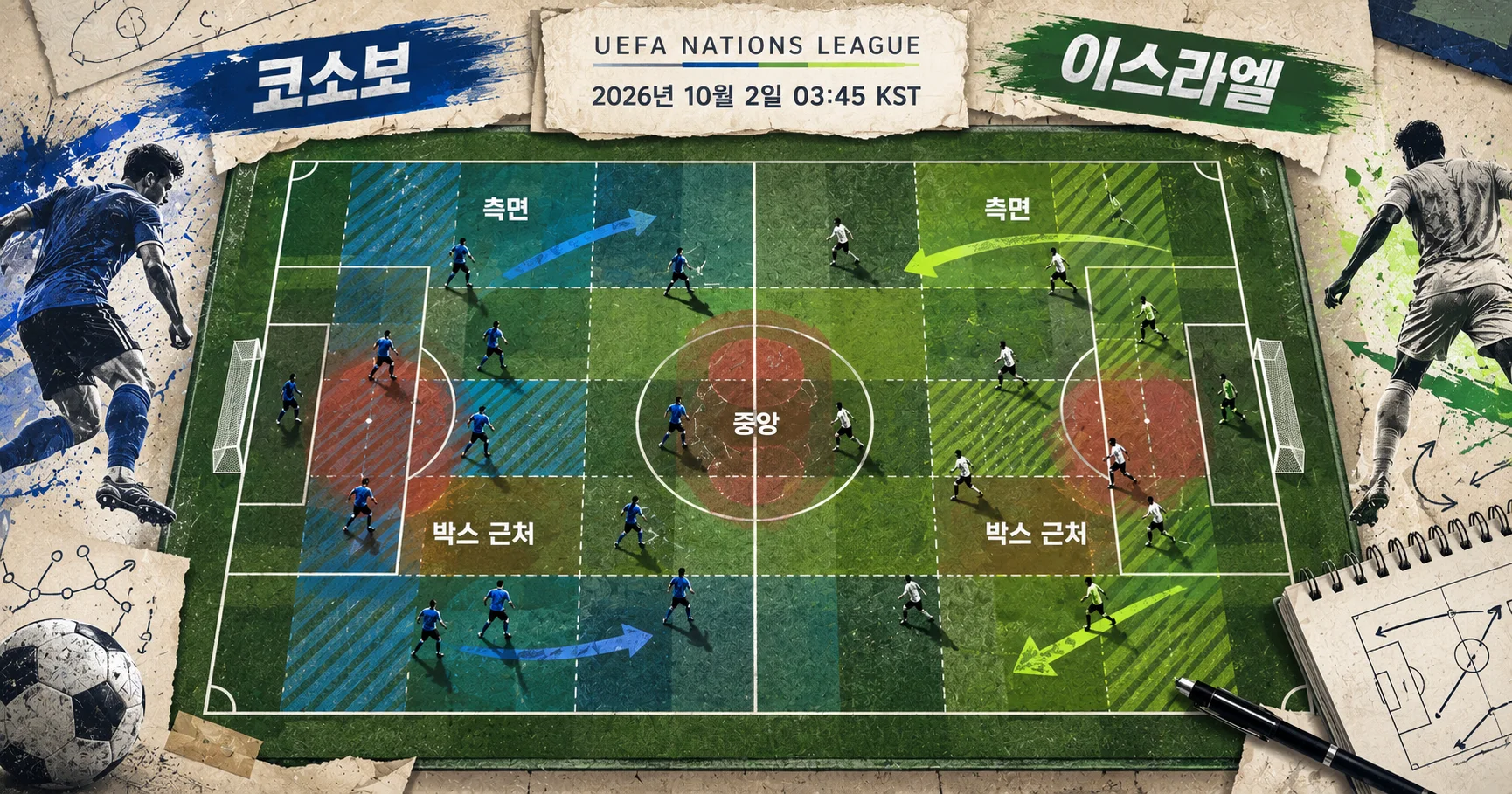 2-Kosovo vs Israel 피치존맵
