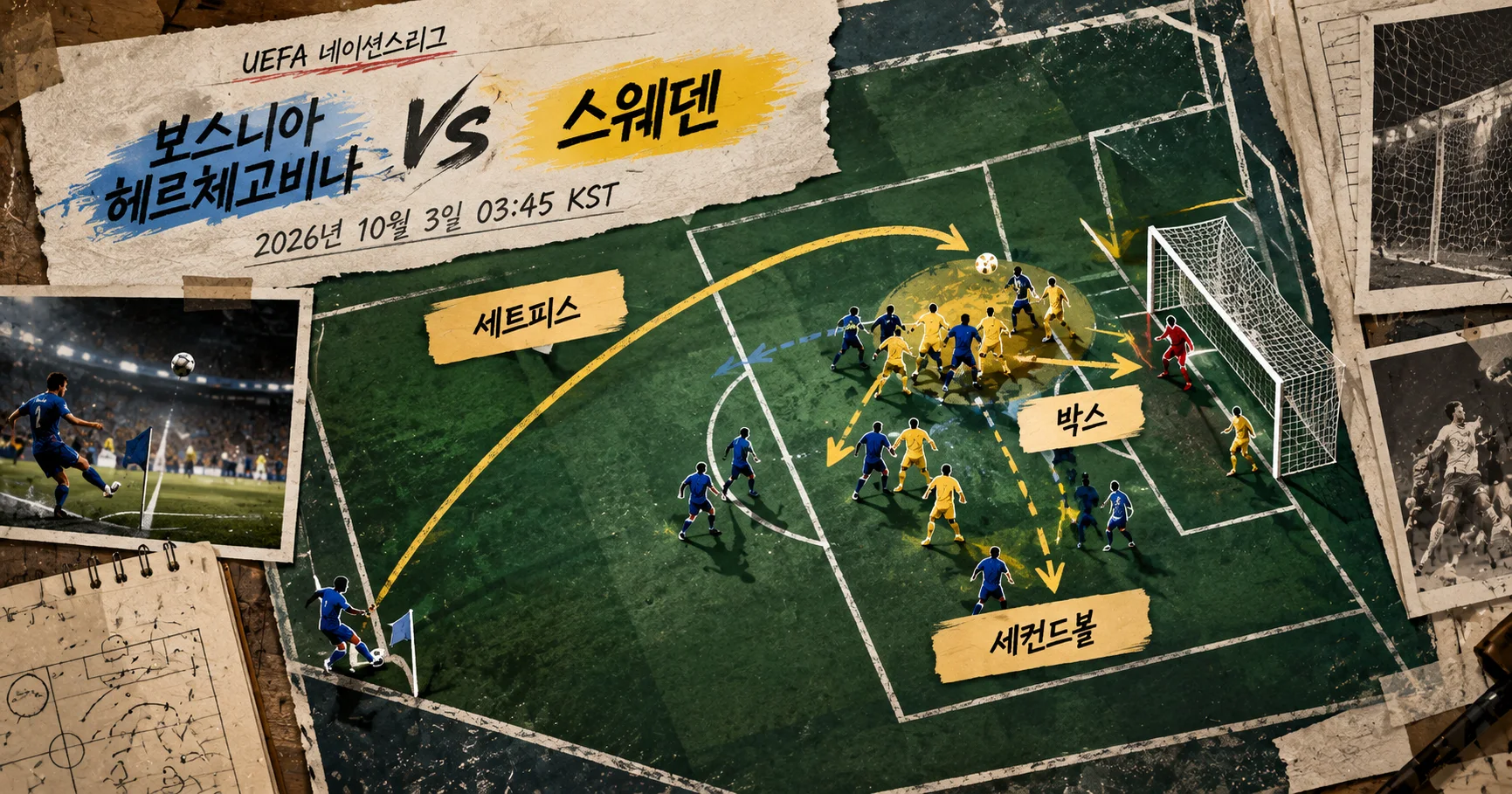 2-스웨덴 vs Bosnia-Herzegovina 세트피스보드