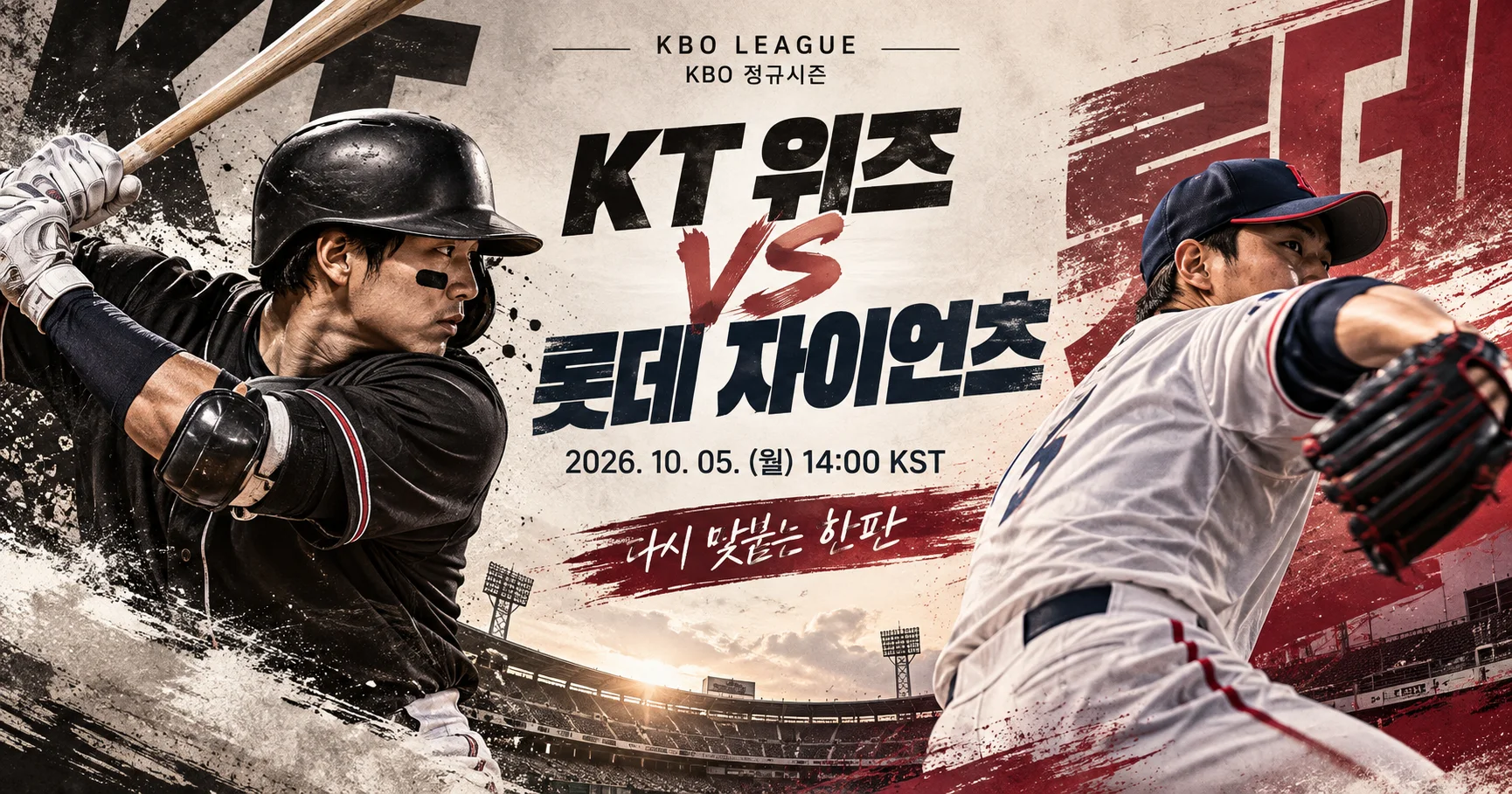 1-KT 위즈 vs 롯데 자이언츠 스포츠매거진커버