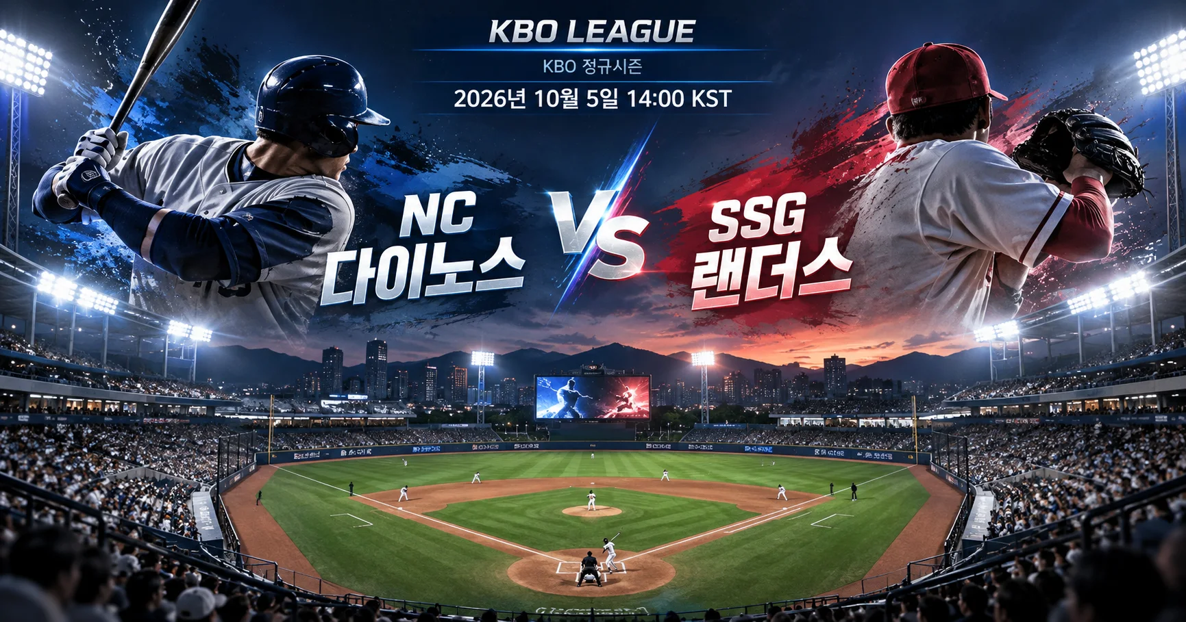 1-NC 다이노스 vs SSG 랜더스 다이아몬드뷰