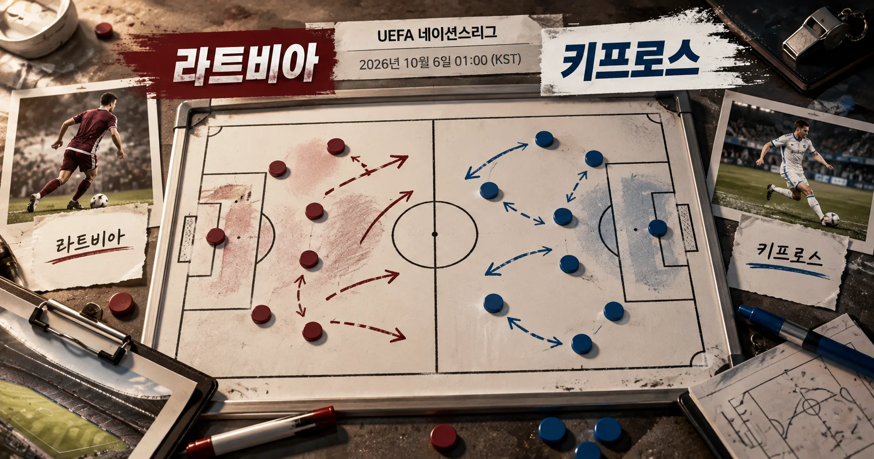 2-Latvia vs Cyprus 전술화이트보드