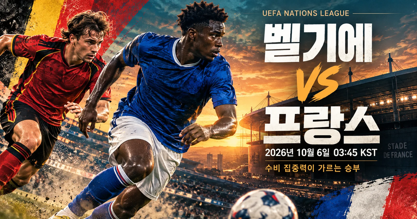 1-벨기에 vs 프랑스 스포츠매거진커버