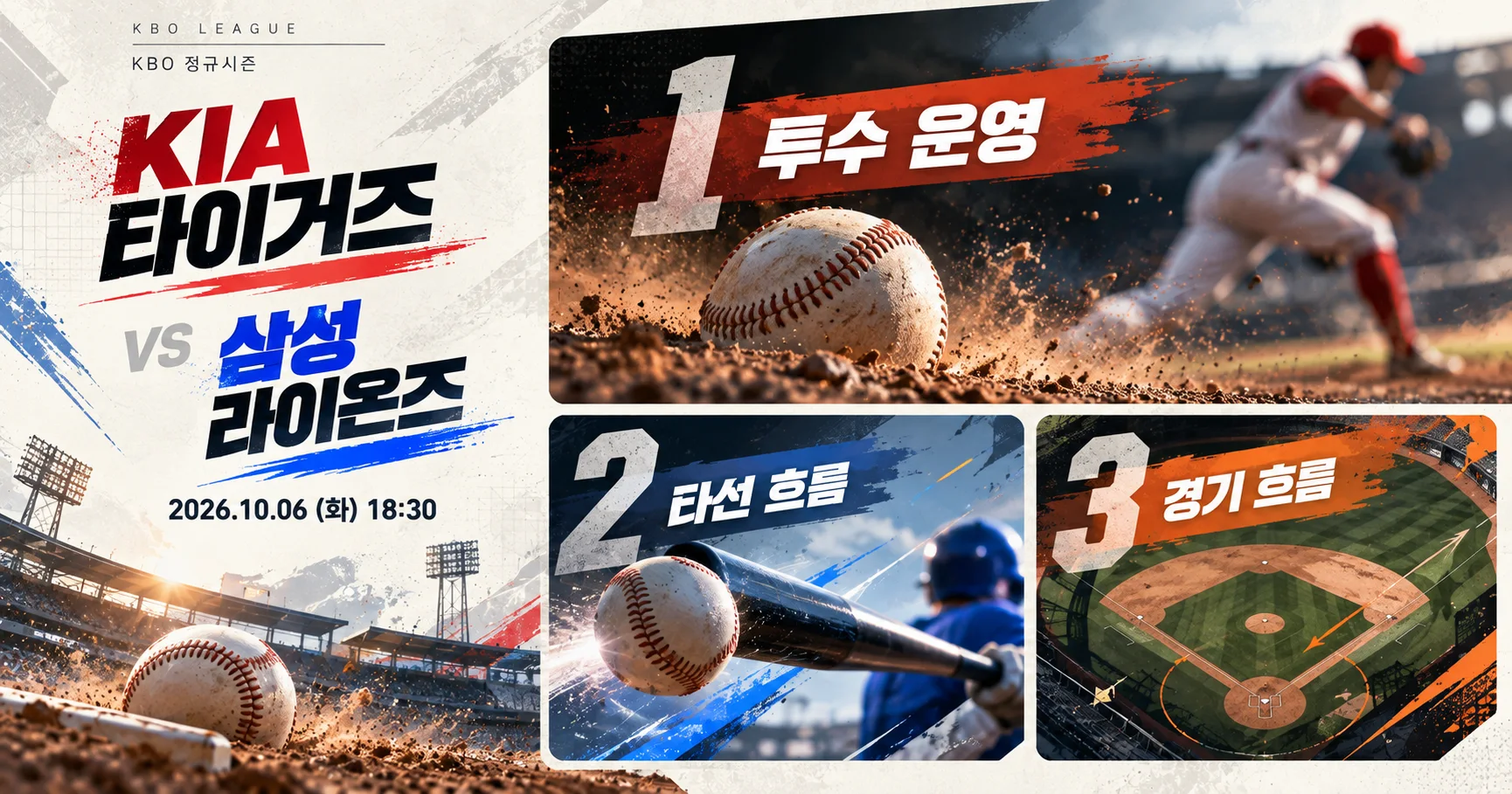 2-KIA 타이거즈 vs 삼성 라이온즈 핵심변수카드