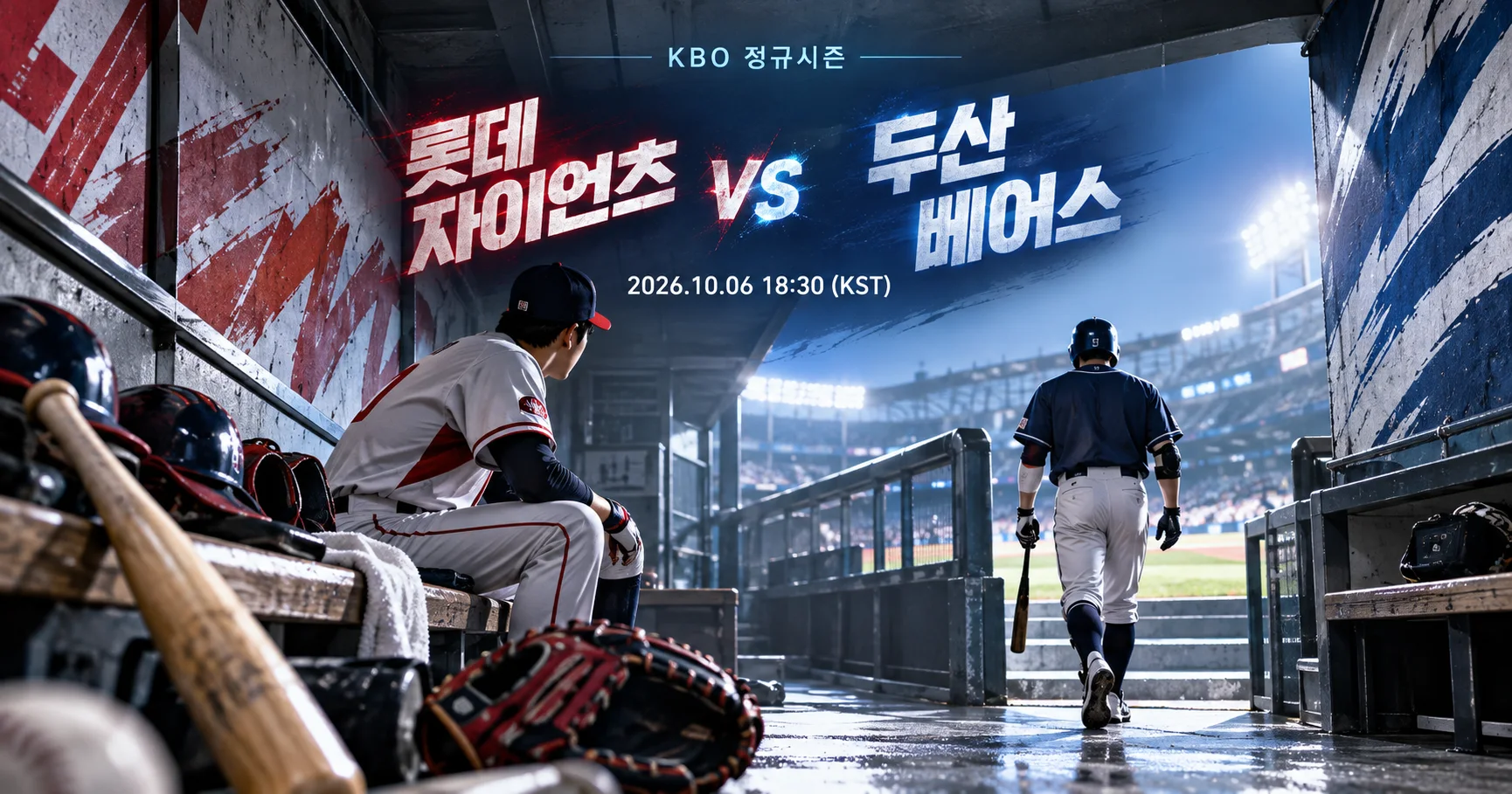 1-롯데 자이언츠 vs 두산 베어스 더그아웃프리뷰