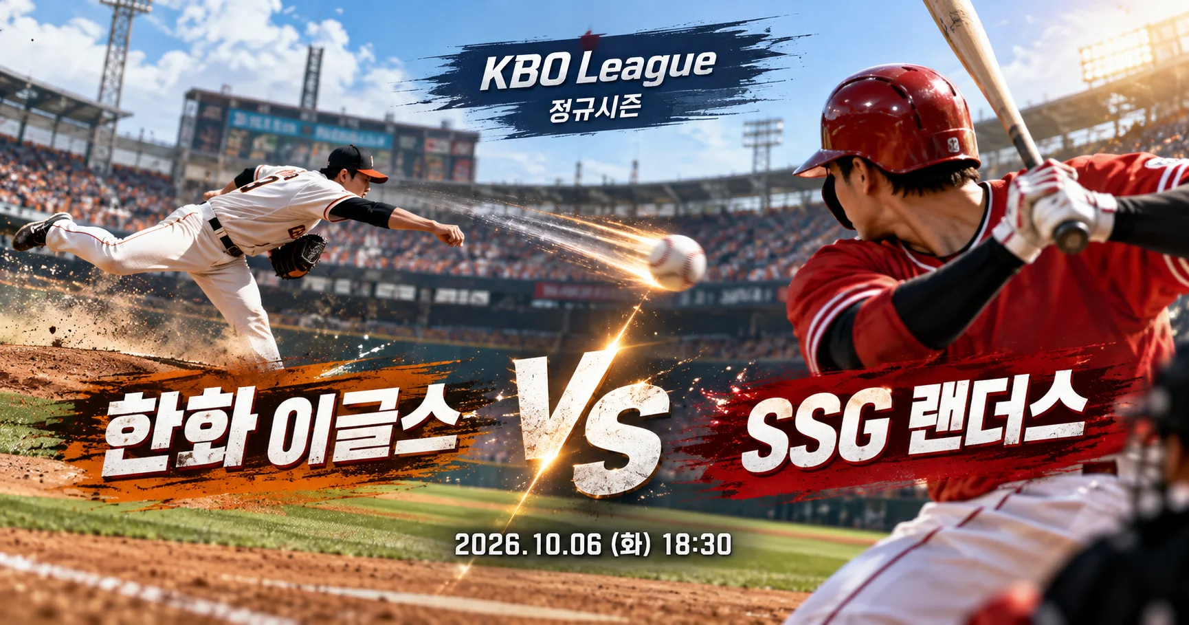 1-한화 이글스 vs SSG 랜더스 투수타자대결