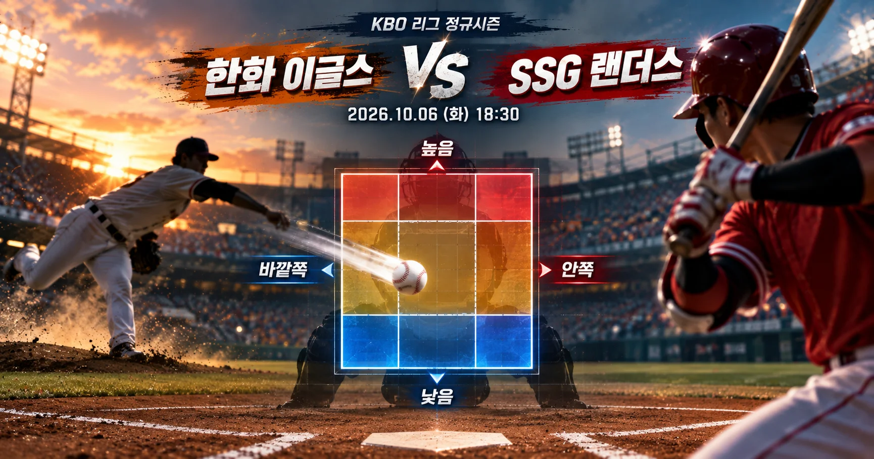 2-한화 이글스 vs SSG 랜더스 투구존맵