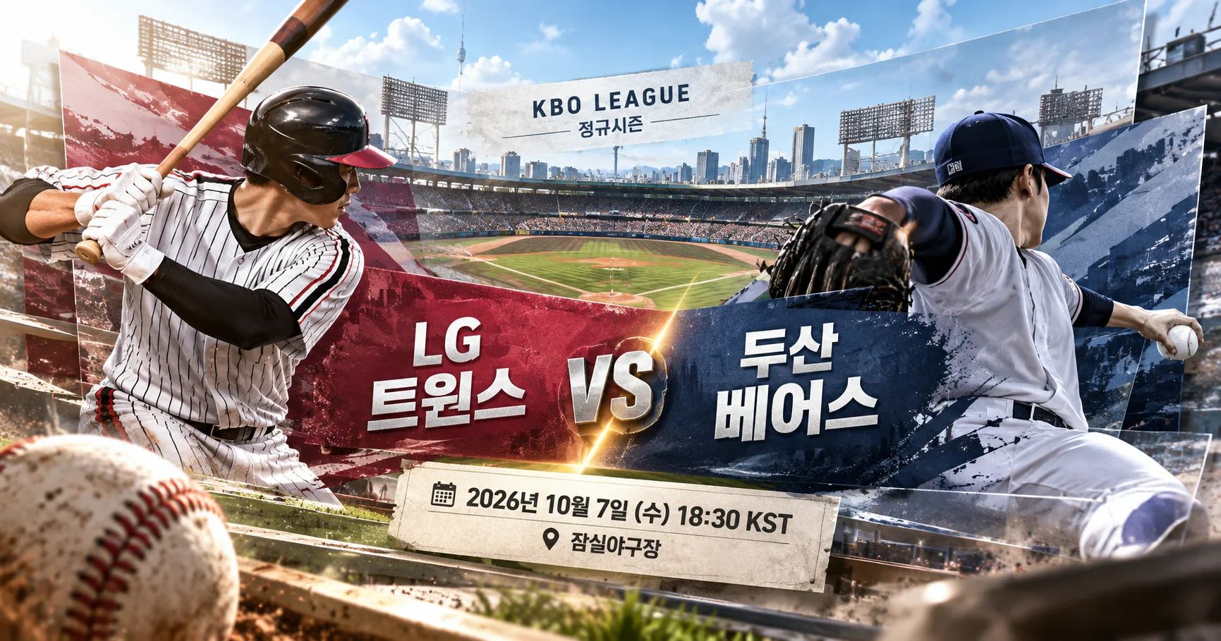 1-LG 트윈스 vs 두산 베어스 입체레이어프리뷰