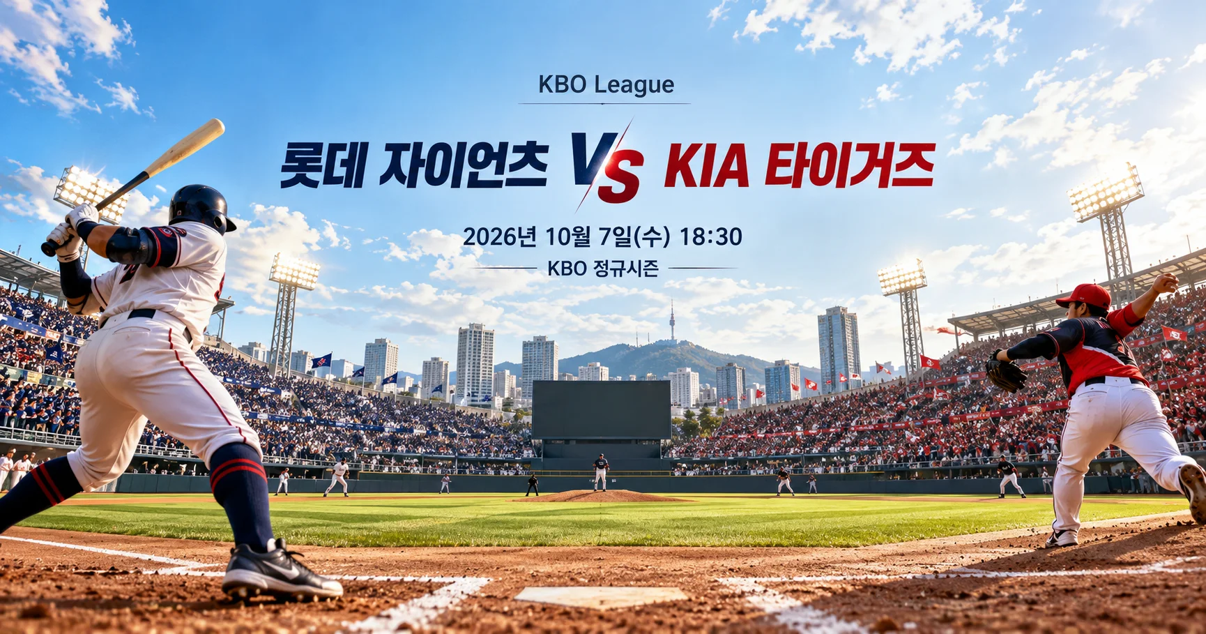 1-롯데 자이언츠 vs KIA 타이거즈 스타디움파노라마
