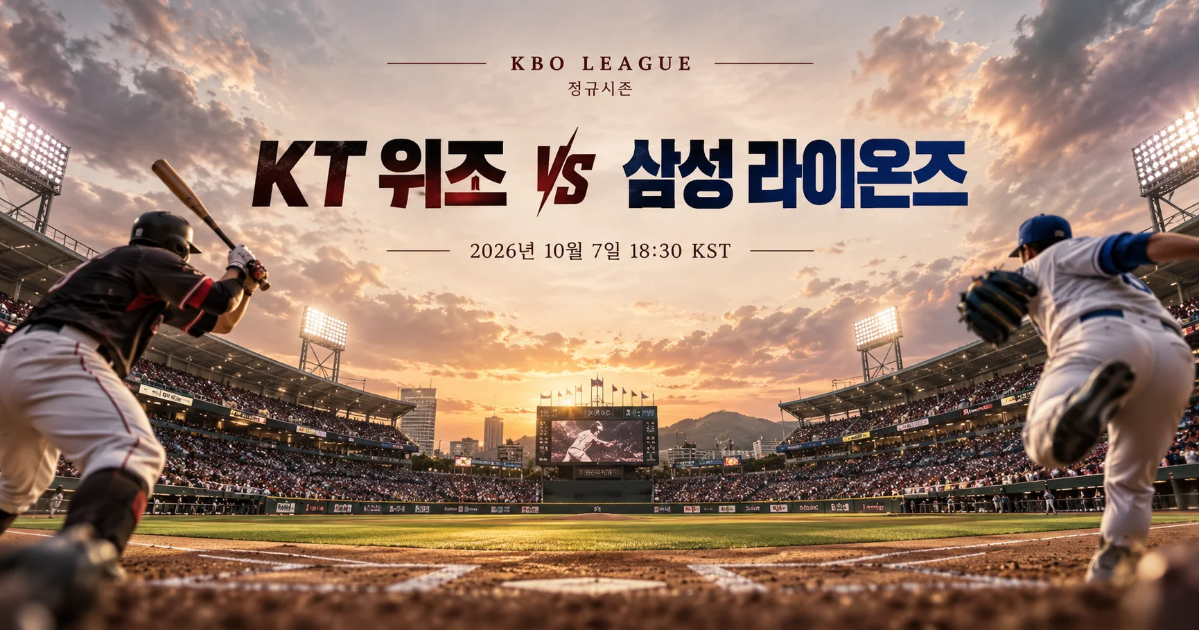 1-KT 위즈 vs 삼성 라이온즈 스타디움파노라마
