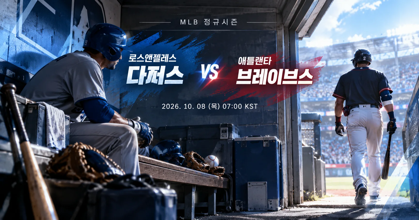1-Los Angeles Dodgers vs Atlanta Braves 더그아웃프리뷰