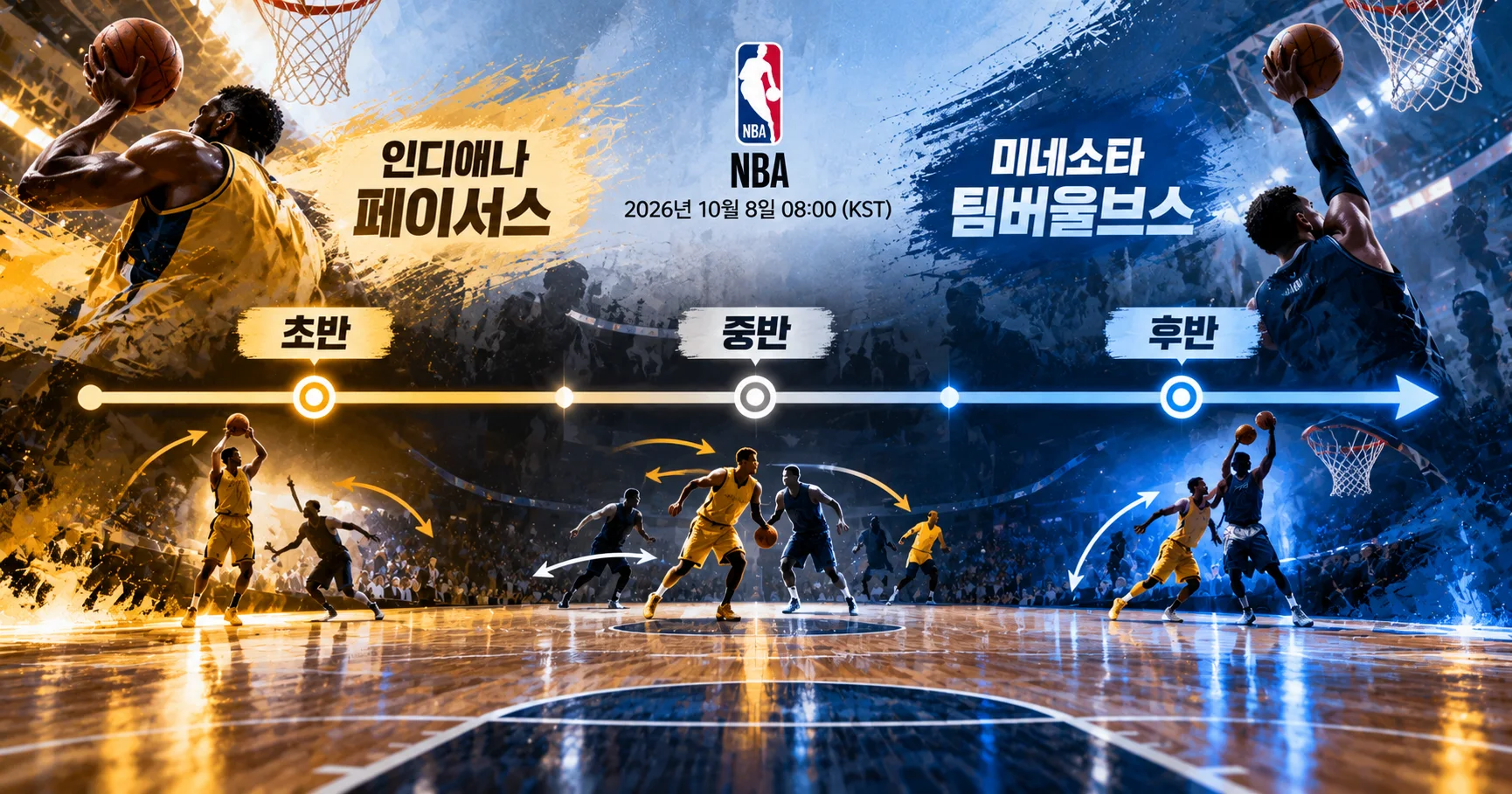 2-Minnesota Timberwolves vs Indiana Pacers 경기흐름타임라인