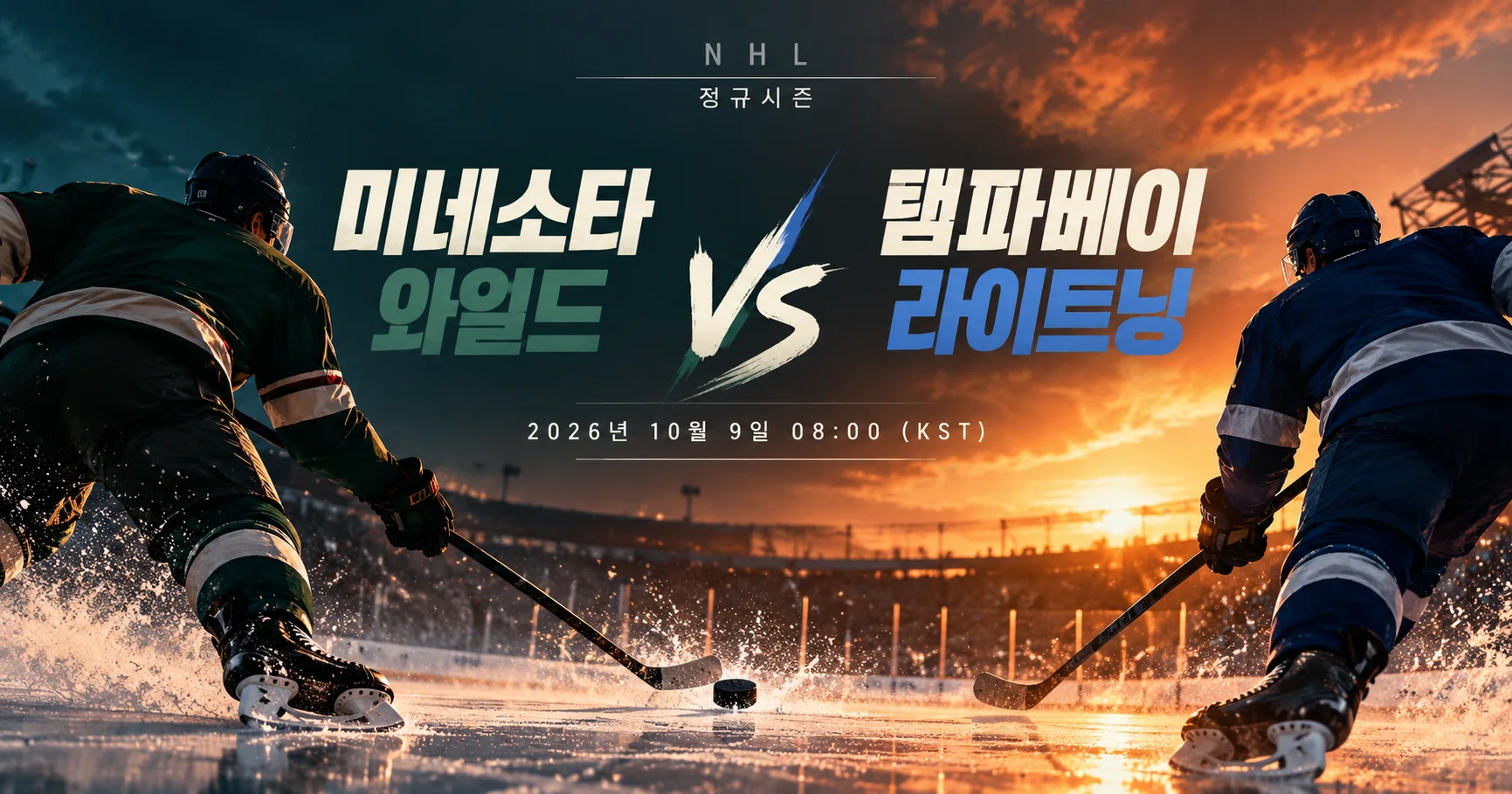 1-Minnesota Wild vs Tampa Bay Lightning 미니멀매치업