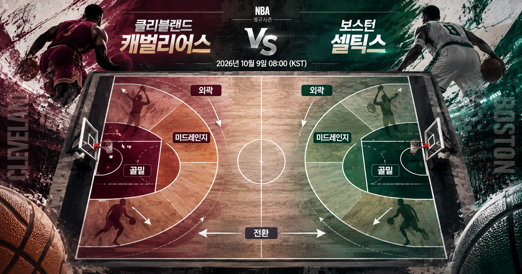 2-Boston Celtics vs Cleveland Cavaliers 슛존맵