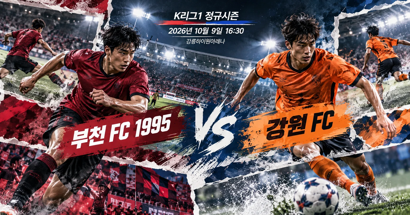1-부천 FC 1995 vs 강원 FC 액션콜라주