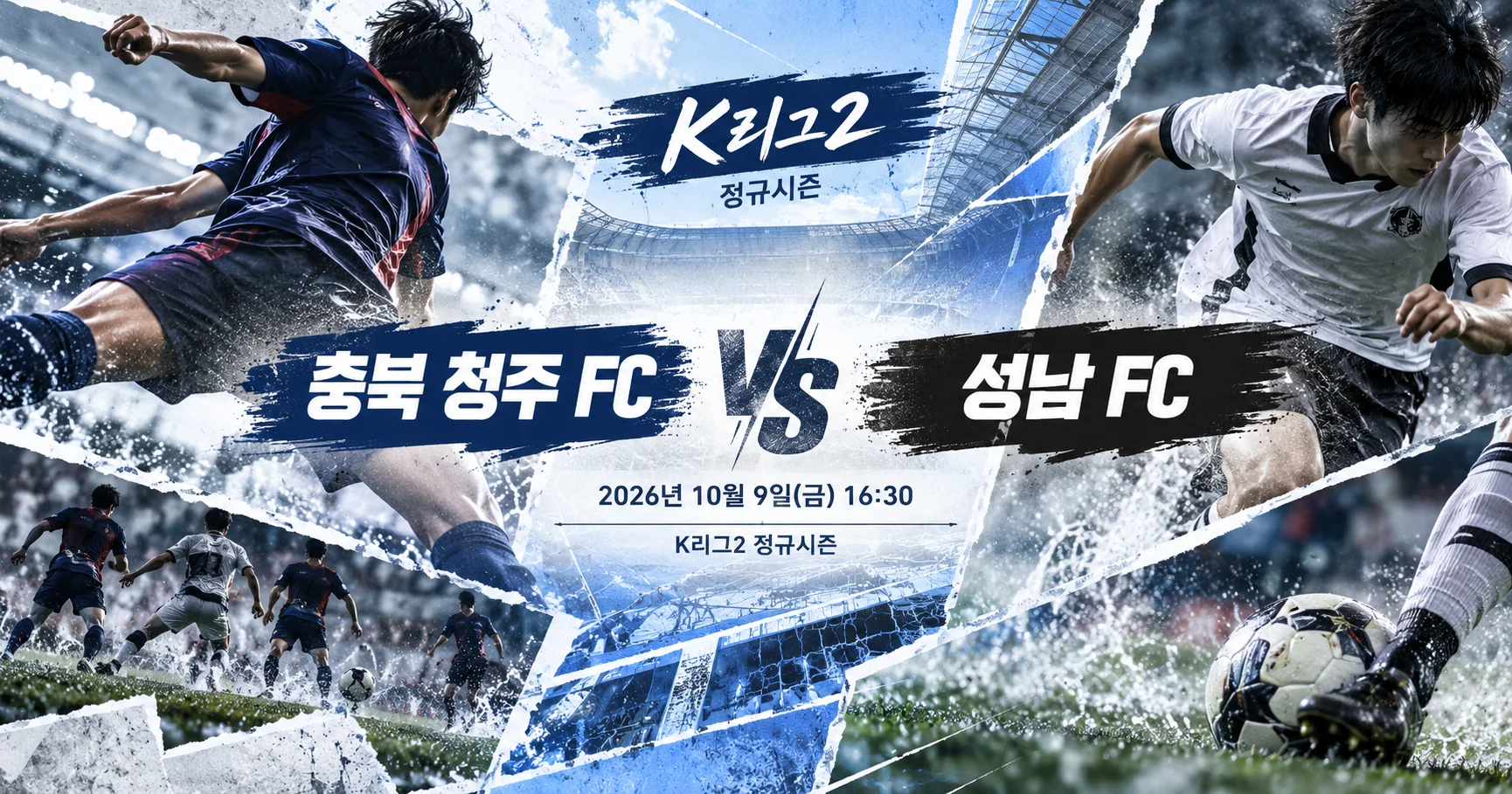 1-성남 FC vs 충북 청주 FC 액션콜라주